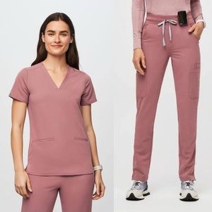 Figs Mauve Scrubs Set